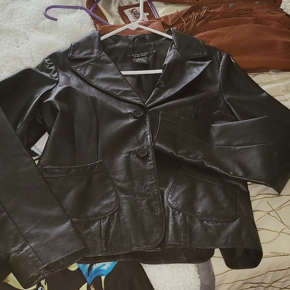 New Black Leather Jacket